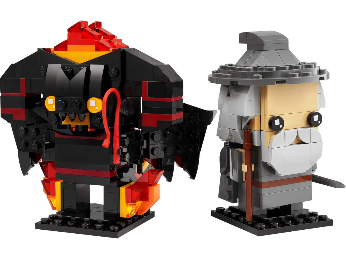 LEGO The Lord of the Rings Gandalf the Grey™ & Balrog™ BrickHeadz Set (40631)