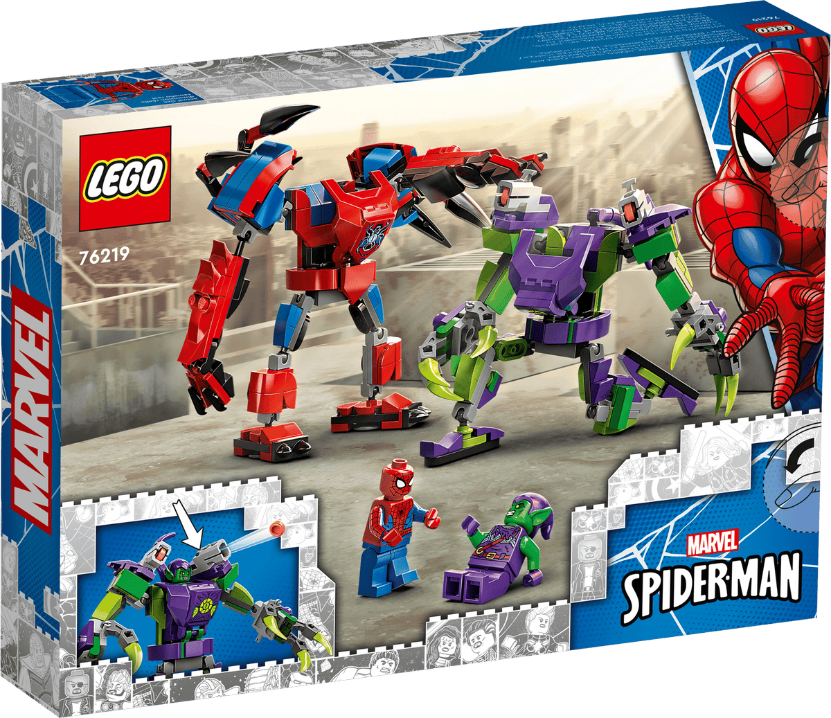 LEGO Marvel Spider-Man & Green Goblin Mech Battle Set (76219)
