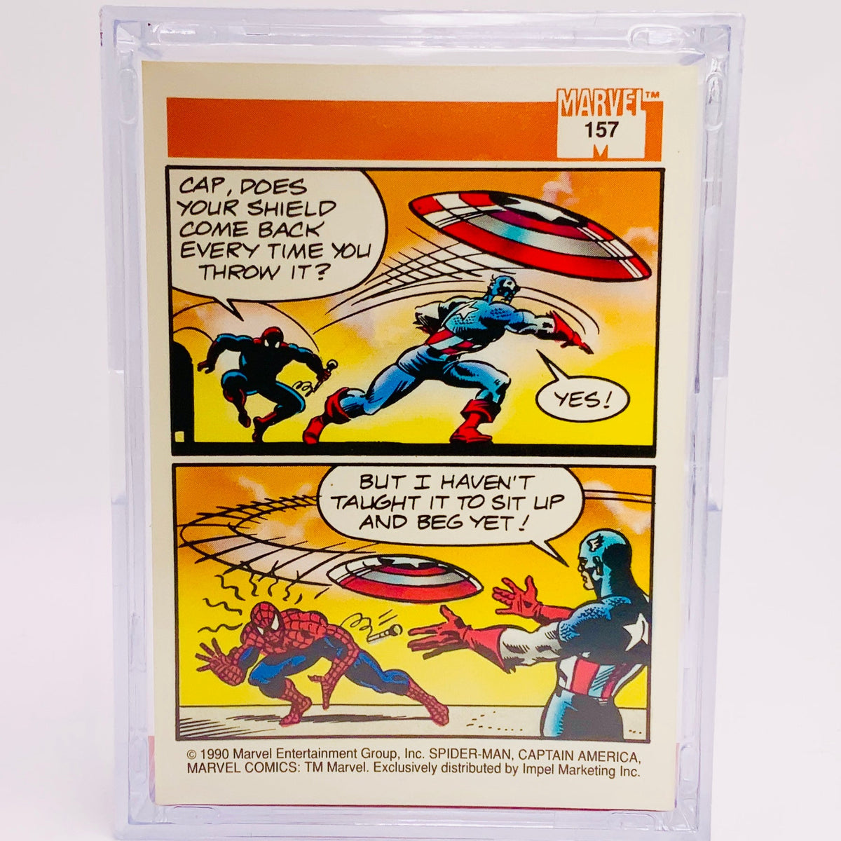 Spider-Man & Captain America with Trading Card & Collector’s Case