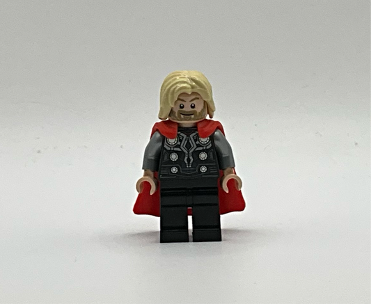 Thor - Flexible Rubber Cape, Black Legs, Tousled Hair, sh0972, LEGO® Marvel Minifigure