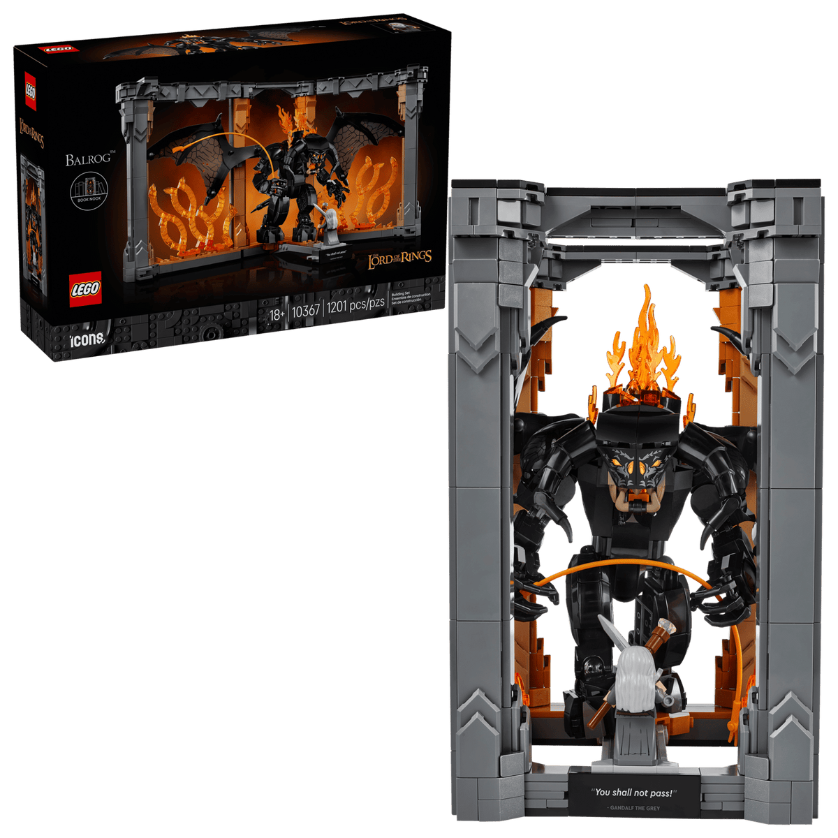 LEGO The Lord of the Rings Balrog™ Book Nook Set (10367)