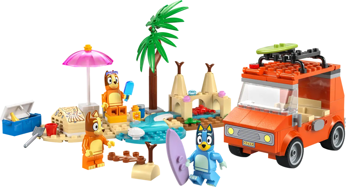 LEGO Bluey: Bluey's Beach & Family Car Trip Set (11202)