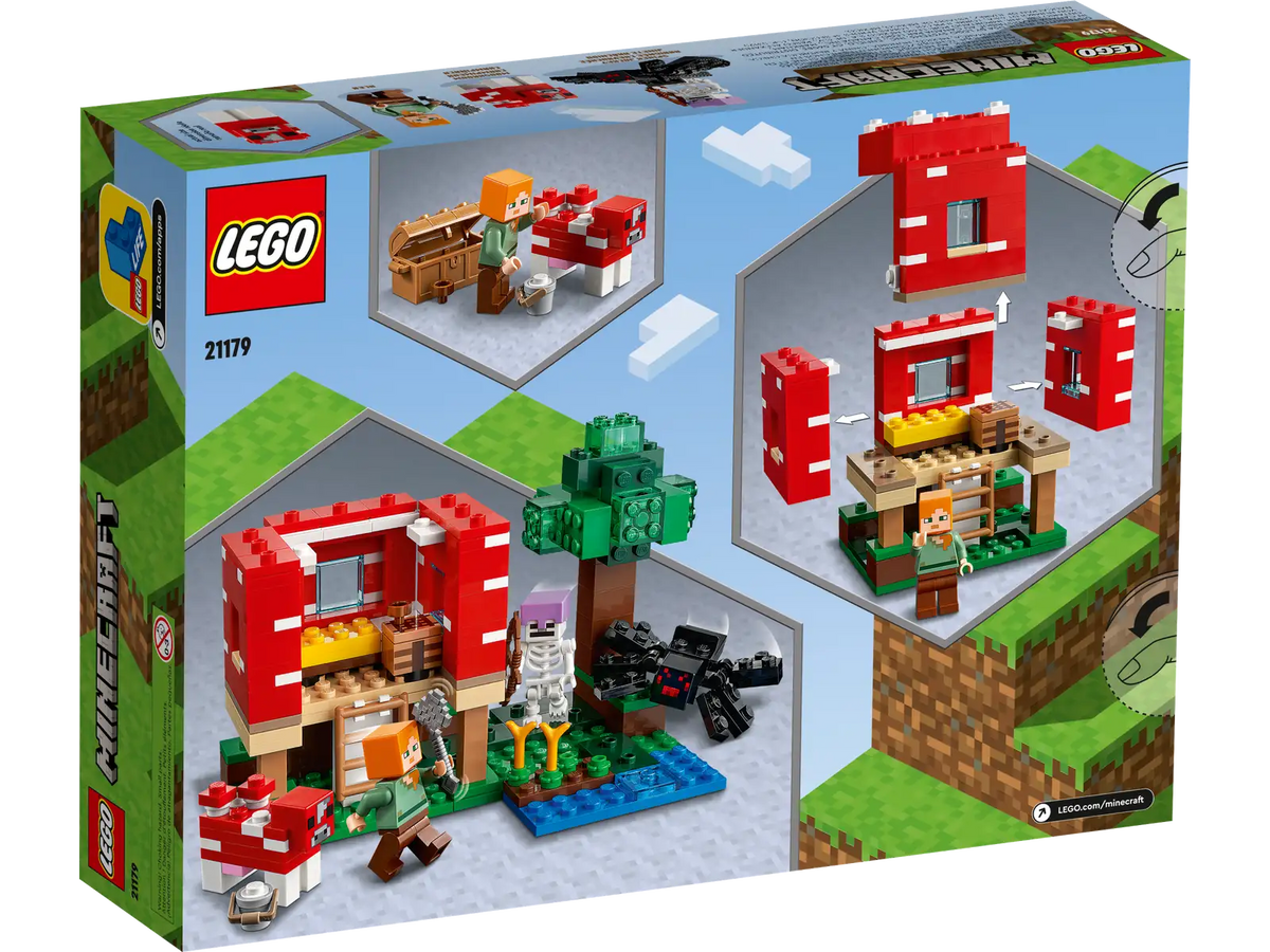 LEGO Minecraft The Mushroom House Set (21179)
