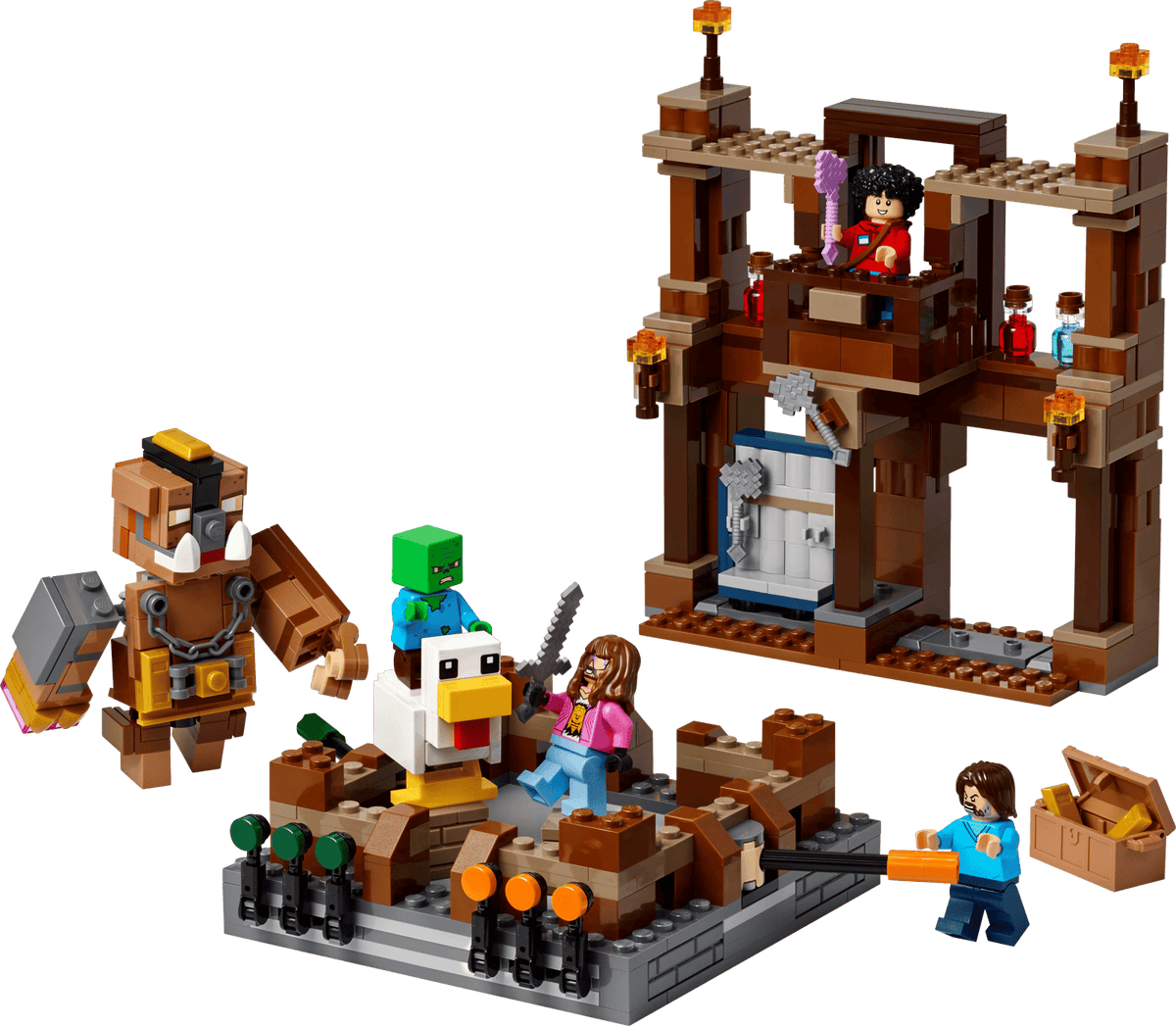 LEGO Minecraft Woodland Mansion Fighting Ring Set (21272)