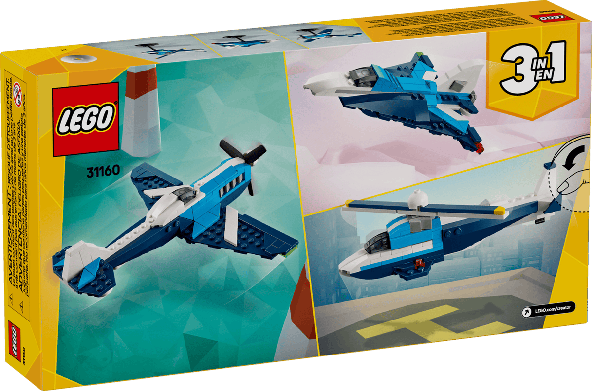 LEGO Creator Aircraft: Race Plane 3in1 Set (31160)
