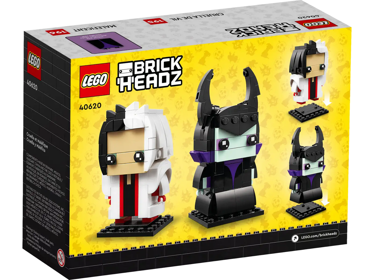 LEGO Cruella & Maleficent BrickHeadz Set (40620)