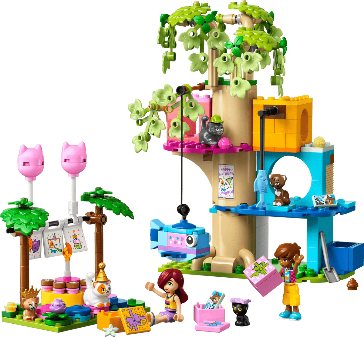 LEGO Friends Cat Birthday Party & Tree House Set (42666)