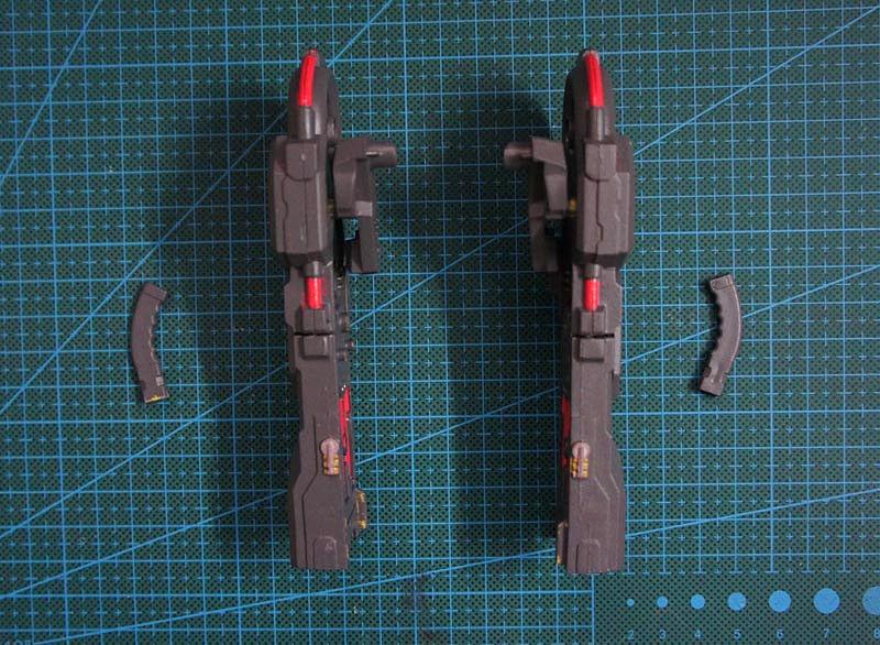 MG 1/100 Positron Blaster Gun For Banbai Seed Gundam Blue & Red Astray Model kit