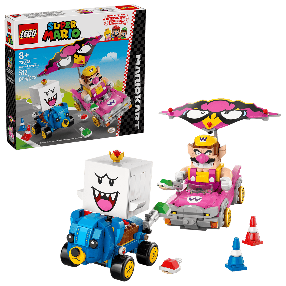 LEGO Super Mario Mario Kart™ – Wario & King Boo Set (72038)