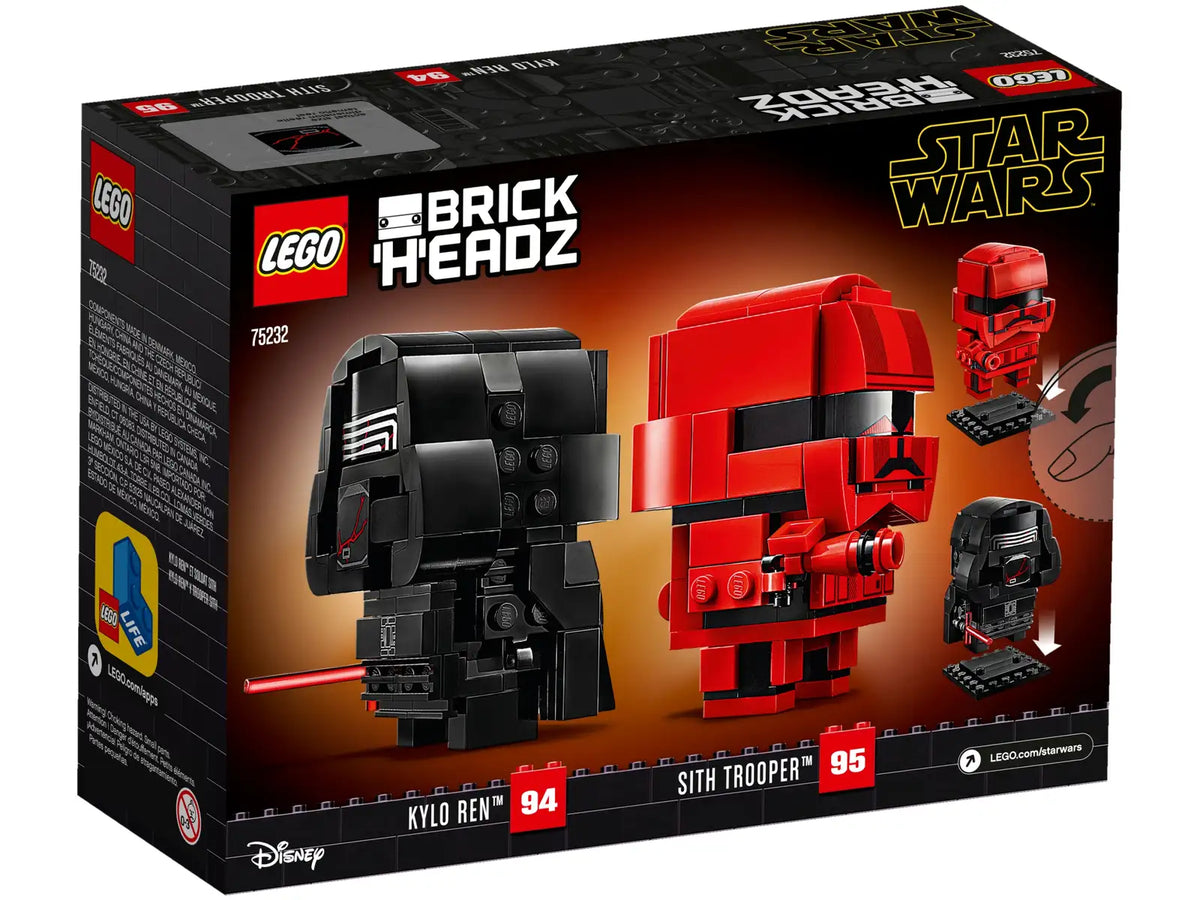 LEGO Star Wars Kylo Ren™ & Sith Trooper™ BrickHeadz Set (75232)