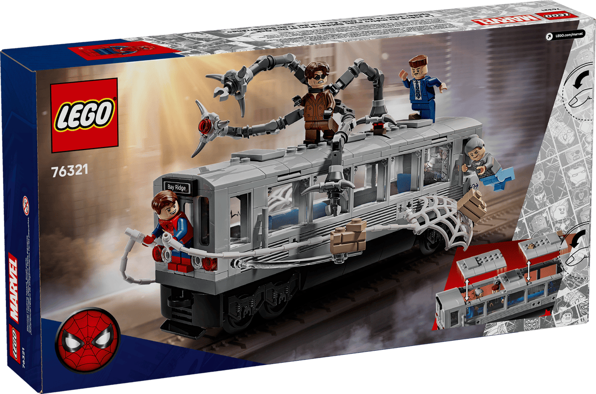 LEGO Marvel Spider-Man vs. Doc Ock Subway Train Scene Set (76321)