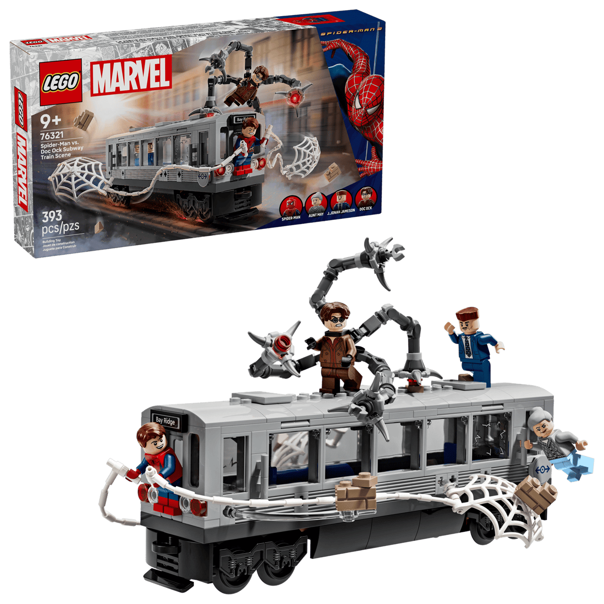 LEGO Marvel Spider-Man vs. Doc Ock Subway Train Scene Set (76321)
