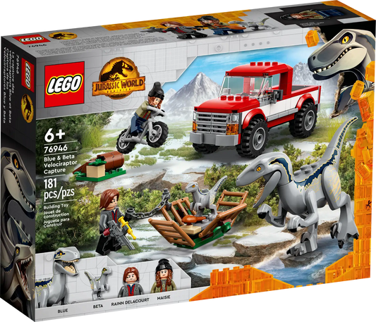 Blue & Beta Velociraptor Capture - LEGO Jurassic World Set (76946)