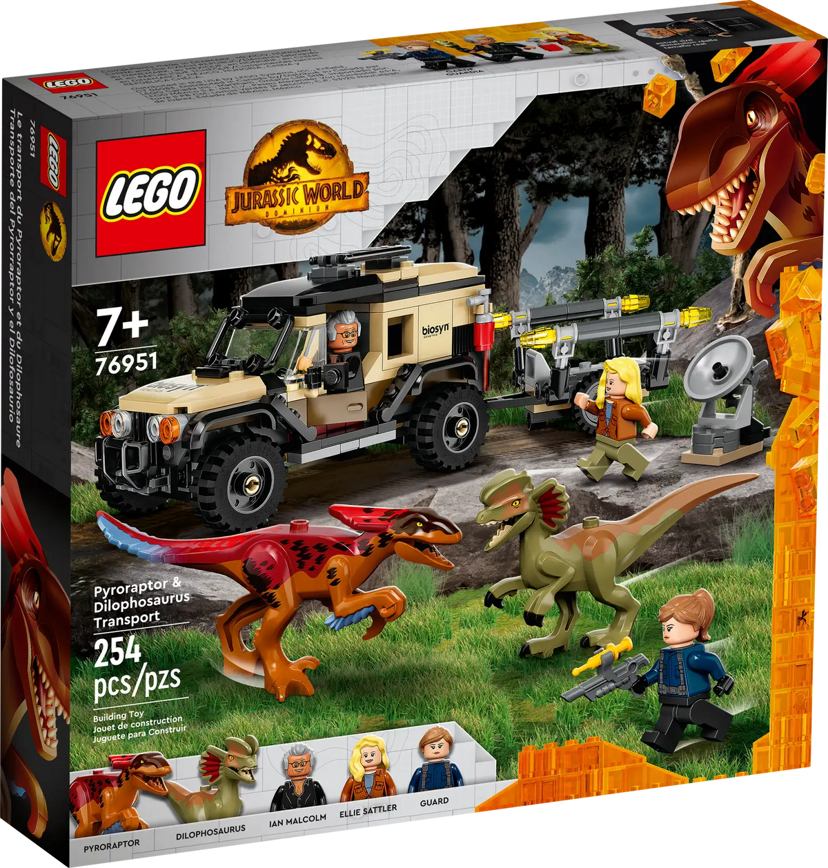 Pyroraptor & Dilophosaurus Transport - LEGO Jurassic World Set (76951)