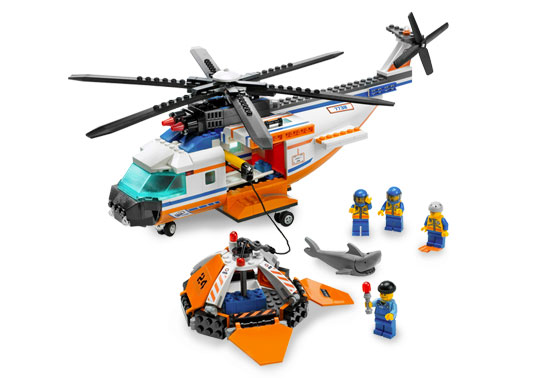 LEGO City Coast Guard Helicopter & Life Raft Set (7738)