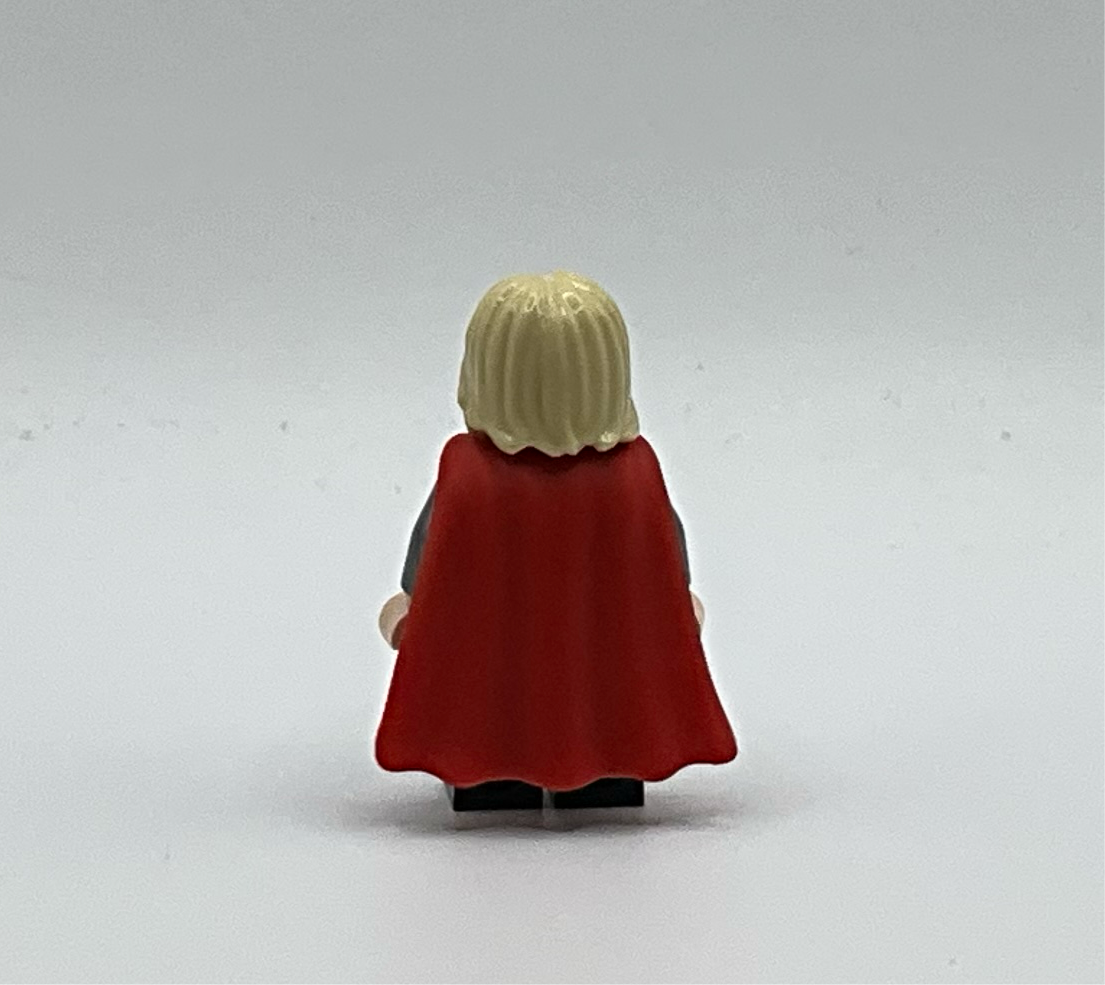 Thor - Flexible Rubber Cape, Black Legs, Tousled Hair, sh0972, LEGO® Marvel Minifigure
